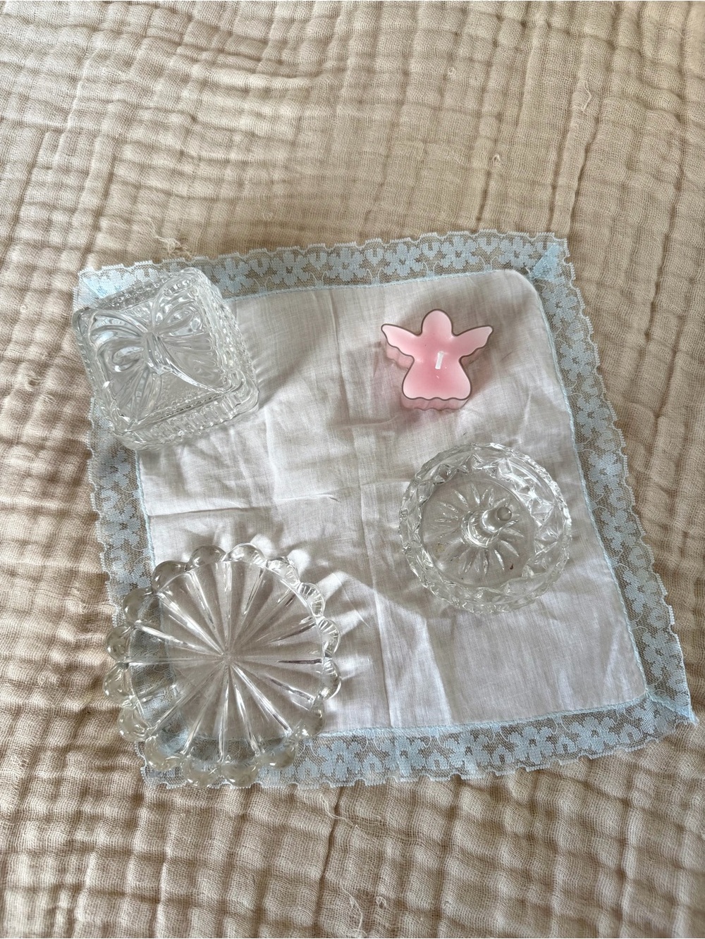 Shabby Chic Decor Bundle Glassware (5 Pieces)